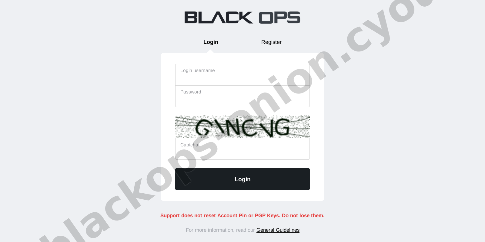 Login Interface